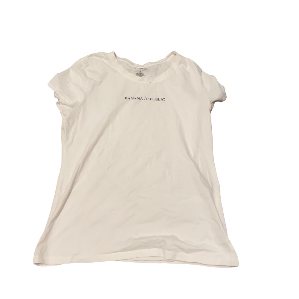 Banana Republic white short sleeve t-shirt